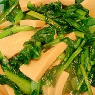小松菜と高野豆腐のピリ辛煮